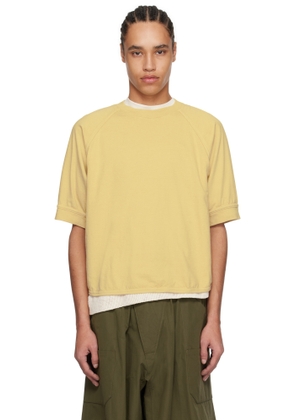 Jan-Jan Van Essche Yellow O-Project Cotton Hemp Jersey 3/4 Sleeve T-shirt