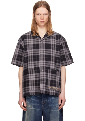 MASTERMIND WORLD Black Plaid Shirt