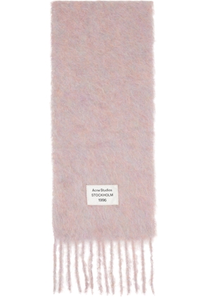 Acne Studios Pink Mohair & Wool Scarf