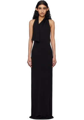 KHAITE Black Roza Maxi Dress