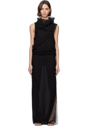 KHAITE Black Jeanty Maxi Dress