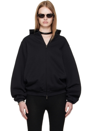 Fear of God ESSENTIALS Black 90s Fleece Zip-Up Hoodie