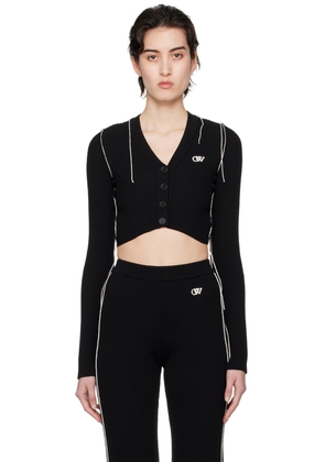 Off-White Black Piping Cardigan