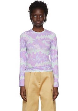 Rokh Purple Polyester T-Shirt