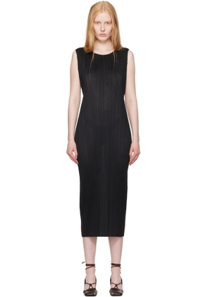 PLEATS PLEASE ISSEY MIYAKE Black Basics Maxi Dress