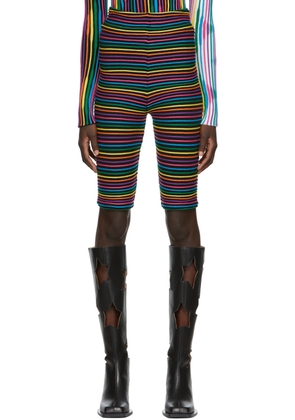ANDREJ GRONAU SSENSE Exclusive Multicolor Stripe Bike Shorts