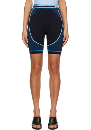 Casablanca Black & Navy Seamless Sport Shorts