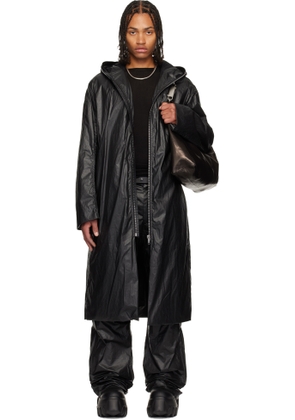 Rick Owens Black Concordians Mac Coat