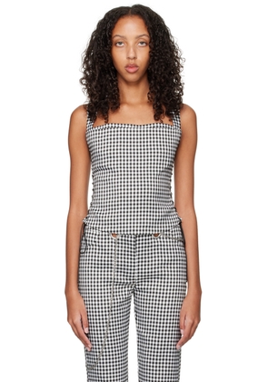Miaou SSENSE Work Capsule – Black & White Vallois Corset
