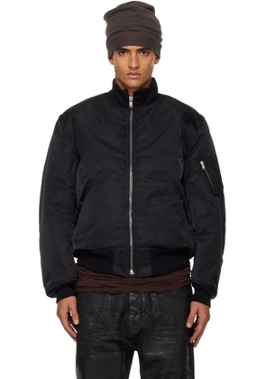 Rick Owens DRKSHDW Black Concordians Tankers Flight Bomber Jacket