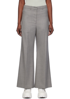 LOW CLASSIC Gray Wide-Leg Trousers