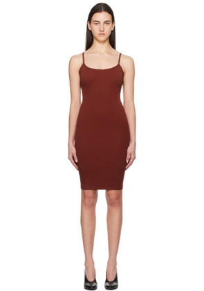 FLORE FLORE Burgundy Bibi Minidress