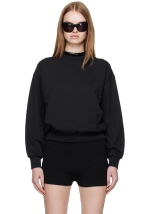 Fear of God ESSENTIALS Black Classic Fit Crewneck Sweatshirt
