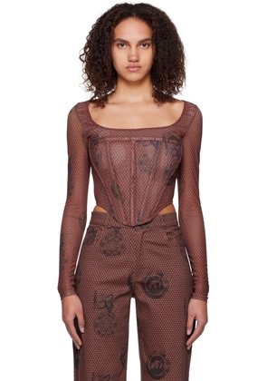 Miaou Red Maude Long Sleeve T-Shirt