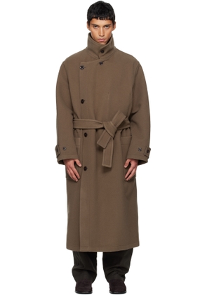 LEMAIRE Brown Wrap Coat