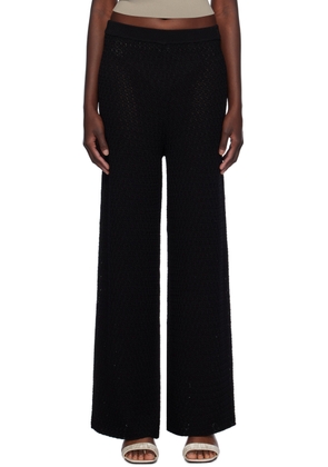 TOTEME Black Wide-Leg Trousers