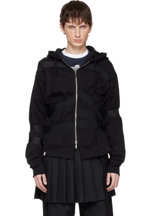 Charles Jeffrey LOVERBOY Black Taped Up Hoodie