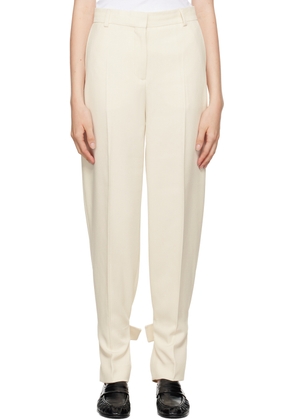 TOTEME Off-White Buckled Slouch Trousers