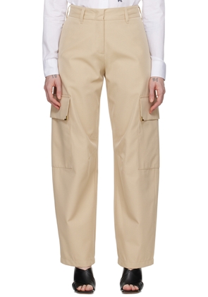 Palm Angels Beige Pocket Trousers