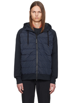 Canada Goose Navy Hybridge Huron Zip Down Jacket