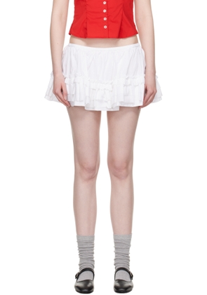 Sandy Liang White Coli Skort