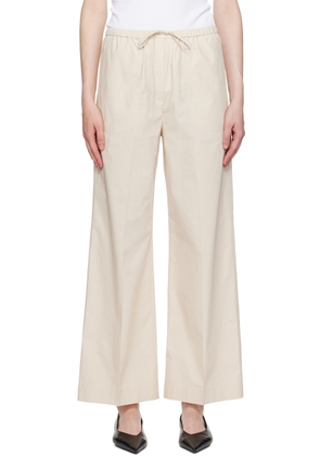 TOTEME Beige Drawstring Trousers