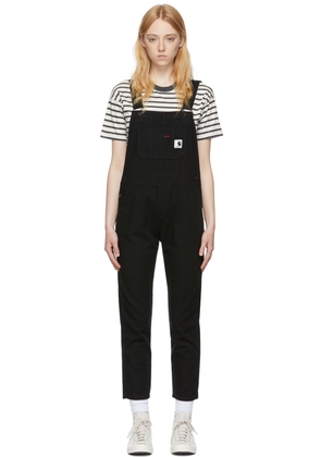 Carhartt Work In Progress Black Cotton Overalls