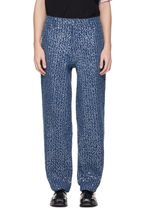 Charles Jeffrey LOVERBOY Blue Art Jeans