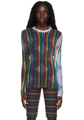 ANDREJ GRONAU SSENSE Exclusive Multicolor Merino Wool Long Sleeve T-Shirt