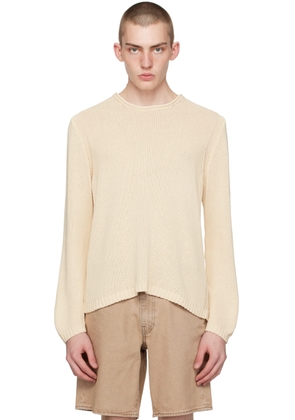 GUESS USA Beige Rolled Edge Sweater