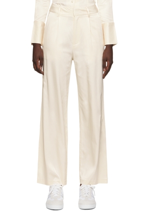 THIRD FORM Off-White Under Current Trousers