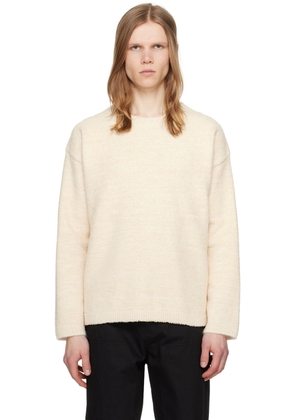 ZANKOV Off-White Crewneck Sweater