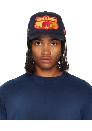 Dsquared2 Navy Canadian Patch Baseball Cap