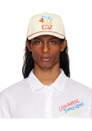 Dsquared2 Off-White 'Summer Lovers' Baseball Cap