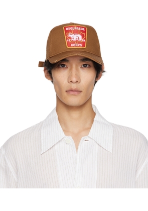 Dsquared2 Brown Canadian Patch Baseball Cap
