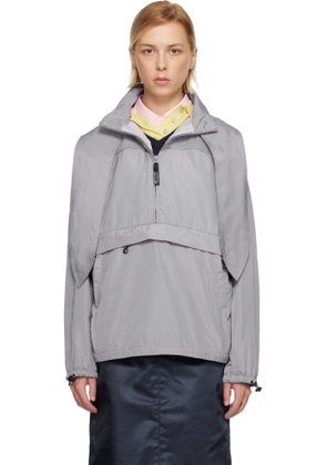Sandy Liang Gray Siena Pullover Anorak