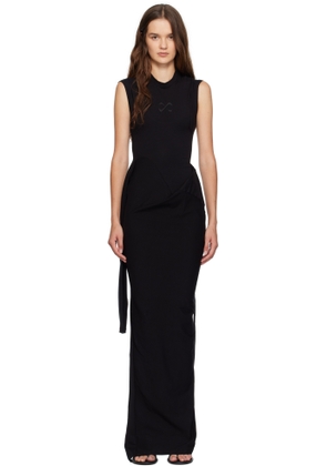 Ottolinger Black Sleevy Maxi Dress