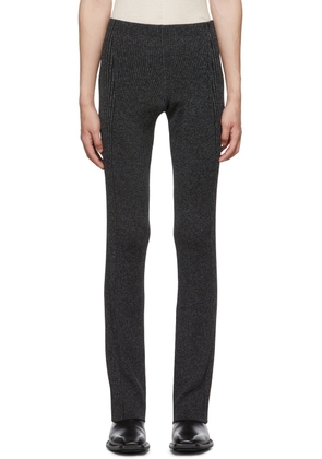 Dion Lee Black Reflective Lounge Pants