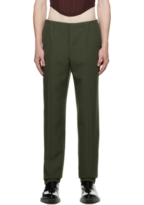 Dion Lee Green Tapered Trousers