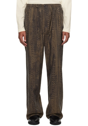 LEMAIRE Brown FreelingWaters Edition Printed Pyjama Pants
