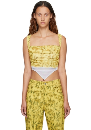 Miaou Yellow Tati Tank Top