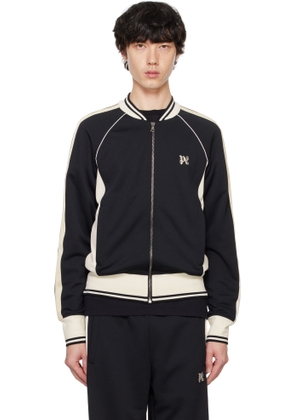 Palm Angels Black New Monogram Track Jacket