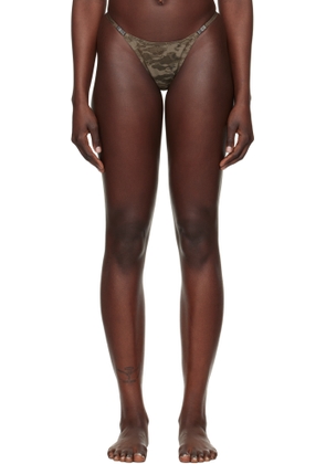 Diesel Khaki Savage X Fenty Edition Camo-Lace-String Thong