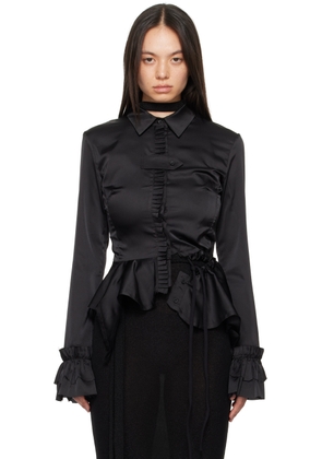 Ottolinger Black Ruffled Blouse