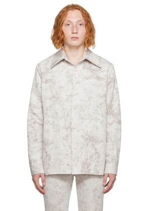 Séfr SSENSE Exclusive Off-White Mille Denim Shirt