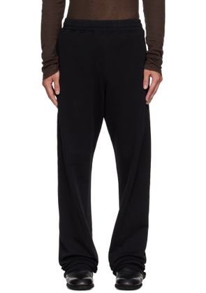 MM6 Maison Margiela Black Drawstring Sweatpants