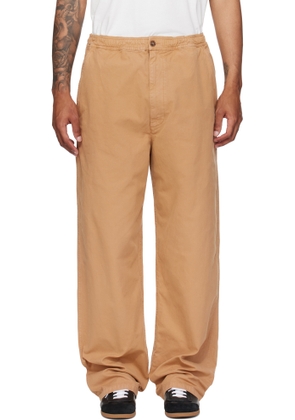 MM6 Maison Margiela Beige Cotton Canvas Trousers