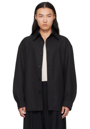 LGN Louis Gabriel Nouchi Black Wool Overshirt