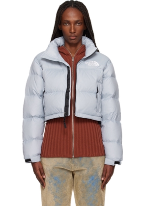 The North Face Blue Nuptse Short Down Jacket