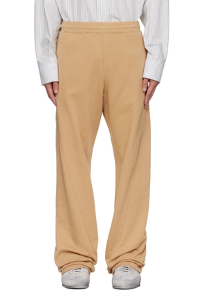 MM6 Maison Margiela Tan Drawstring Sweatpants